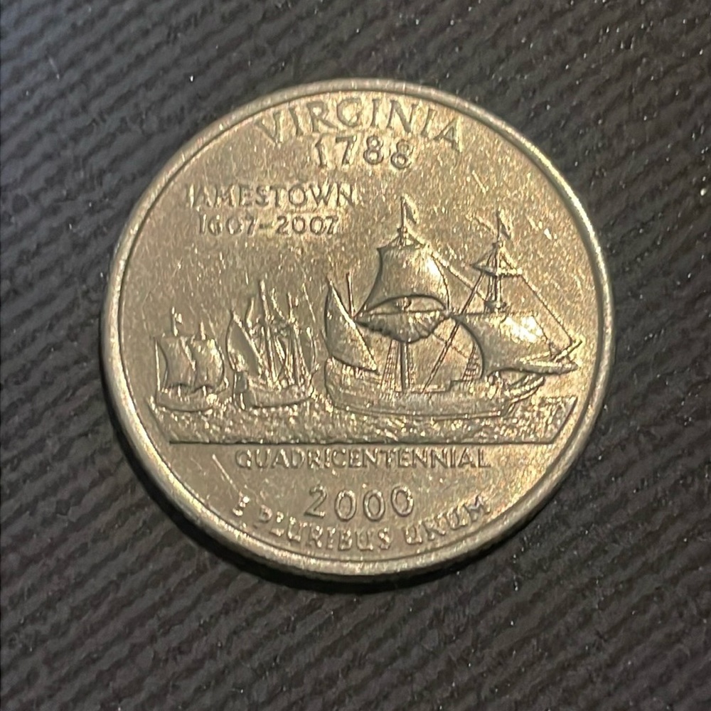 2000 Virginia quarter coin Y2K